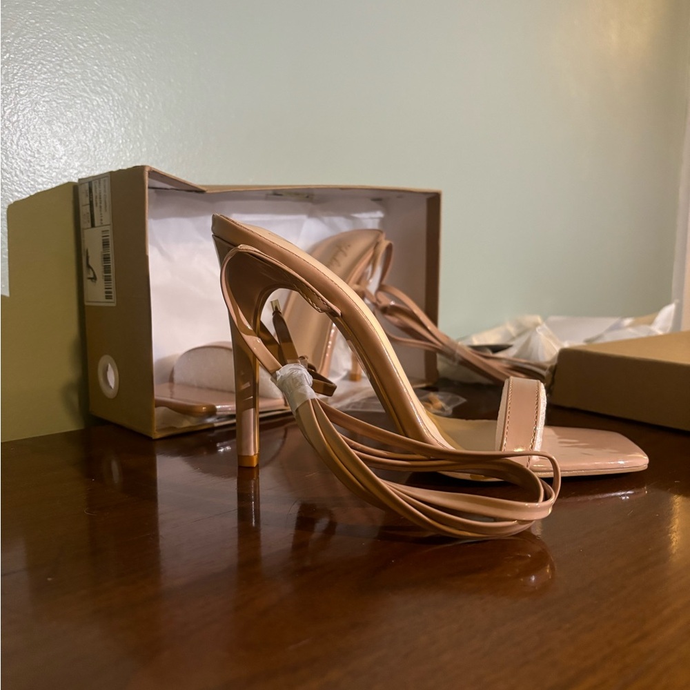 Square toe heels